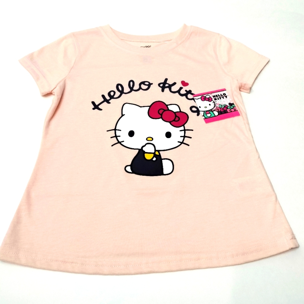 Hello Kitty T- Shirt for Girls, New, Color Peach. Camisa para niñas